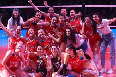 A Milli Kadın Voleybol Takımı, Belçika'yı 3-1 yendi