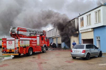 İznik Zeytin Hali'nde yangın çıktı