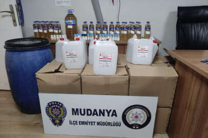 Mudanya'da sahte içki operasyonu; 1 gözaltı
