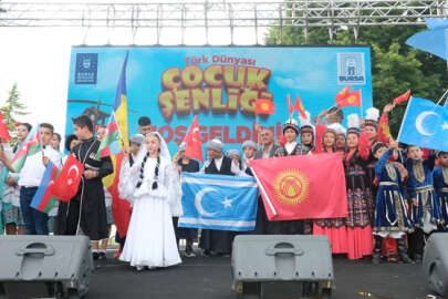 Türk dünyası çocukları Bursa'da şenlikte buluştu