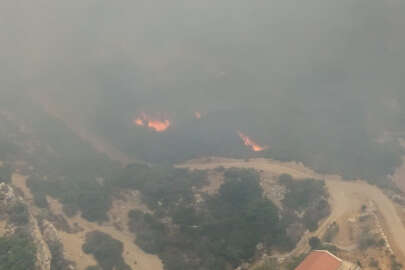 Datça'da çıkan orman yangını büyüdü