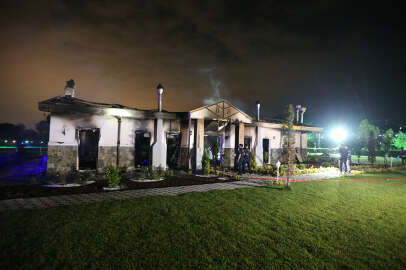 Bursa'da çiftlik restoranında yangın; Kundaklandığı iddia edildi