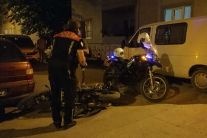 Çaldığı motosikletle kaçmaya çalışan şüpheli kovalamacada yakalandı