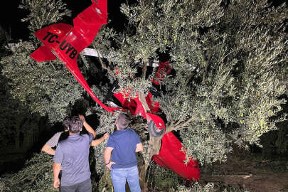 Mudanya'da faciadan dönüldü; Cayrokopter zeytin ağacına iniş yaptı!
