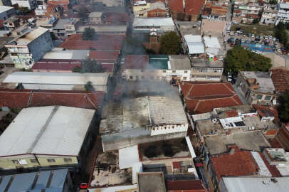 Sandalye üretim atölyesinde çıkan yangın söndürüldü