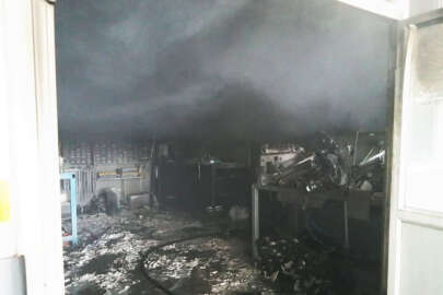 Karacabey Küçük Sanayi Sitesinde yangın