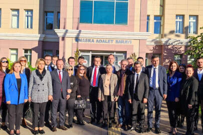 TBB ve 13 ilin baro başkanı Amasra Adliyesi'ni ziyaret etti