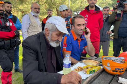 Ormanda kaybolan alzheimer hastası 17 saat sonra bulundu