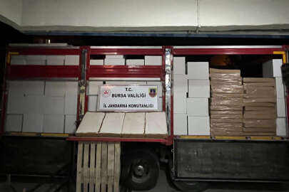 Bursa'da kaçak sigara operasyonu; 1 şüpheli tutuklandı