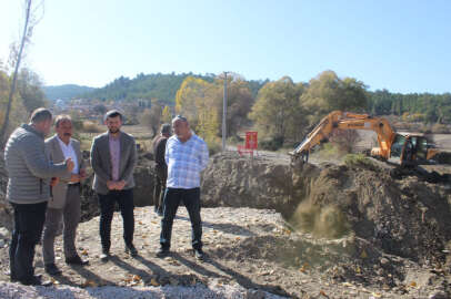 Harmancık'ta ekolojik köprü inşaatına başlandı