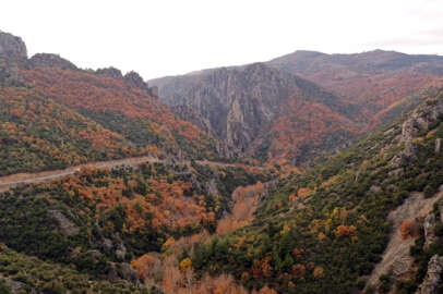 Sadağı Kanyonu sonbahar renkleriyle ziyaretçilerini bekliyor