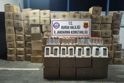 Bursa'da bir depoda 6 bin 44 litre etil alkol ele geçirildi