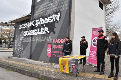 Grafiti ile kadına yönelik şiddete dikkati çektiler