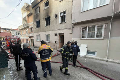 Bursa'da doğalgaz yangını; 2 kişi yaralandı