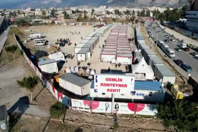 İskenderun'daki Gemlik Konteyner Kentinde 1000 kişi barınıyor