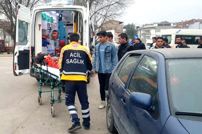 İnegöl'deki trafik kazasında 2 kişi yaralandı