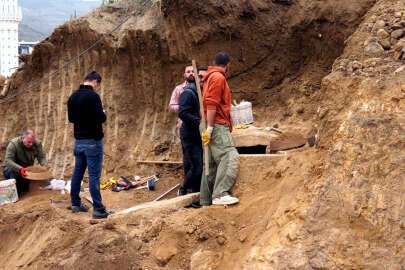Mudanya'da inşaat kazısında lahit bulundu