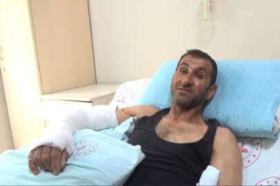 Dağda ot toplarken ayının saldırısına uğradı