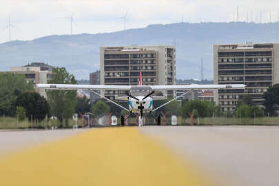 Bursa'daki UÇAKSAN'ın Troy T200'i ilk kez piste çıktı