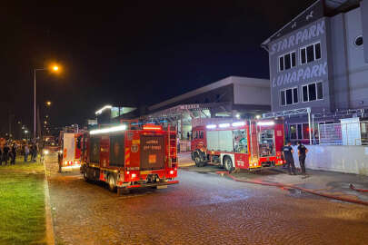 Bursa'da kauçuk fabrikasında yangın
