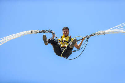 Uludağ'daki macera parkı adrenalin tutkunlarını ağırlıyor