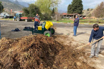 32 ton bitkisel atık 10 ton gübreye dönüştü
