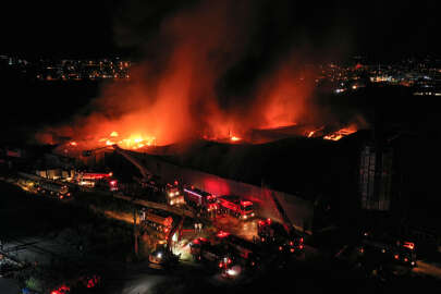 İnegöl OSB'deki yangın kontrol altına alındı