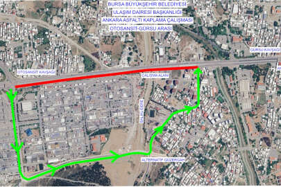 Ankara yolu asfalt yenileme çalışmaları nedeniyle kapalı