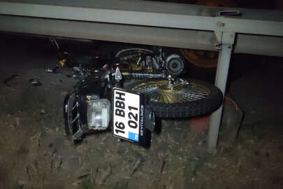 Bursa'da gençlerin motosikletli gezisi acı sonlandı; 1 ölü, 3 yaralı