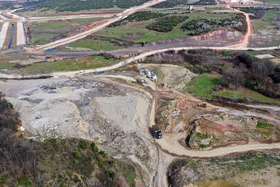 Bursa'da kaçak hafriyat dökümüne uydudan takip