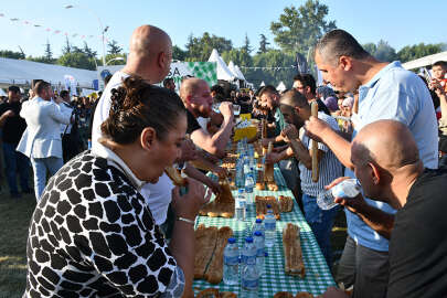 En fazla böreği yemek için yarıştılar
