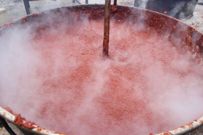 Bilecik'te üretilen ev tipi domates salçası iç ve dış piyasaya veriliyor