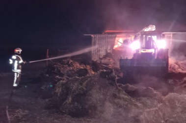 Karacabey'de ağıl yangınında 44 küçükbaş hayvan telef oldu