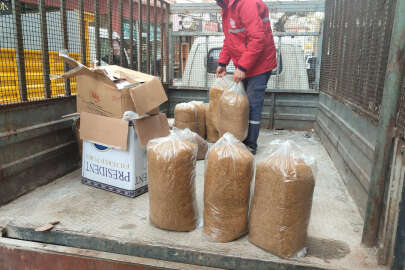 Orhangazi'de kaçak tütün ve makaron ele geçirildi