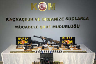 Bursa'da kaçak silah imal eden 2 şüpheli yakalandı