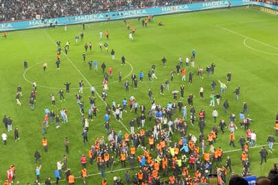 Trabzonspor-Fenerbahçe maçı olaylı bitti