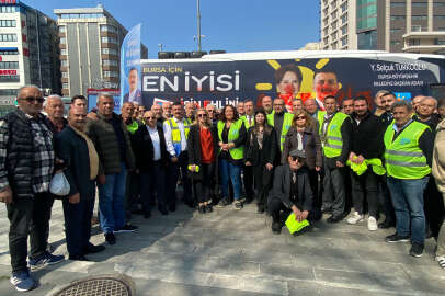 Bursa'da AK Parti ve İYİ Parti arasında sprey boya kavgası