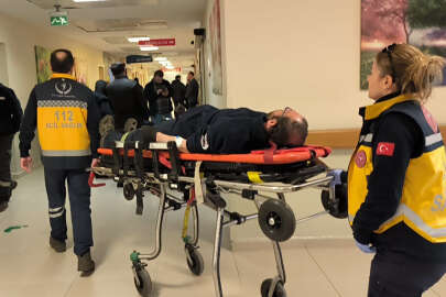 İnegöl'de üzerine kumaş balyaları düşen işçi yaralandı