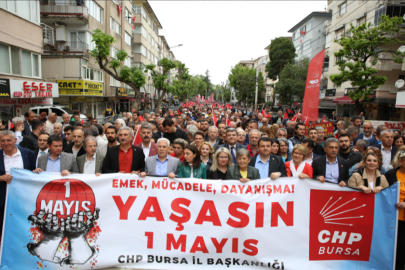 Bursa'da meydanlarda 1 Mayıs coşkusu