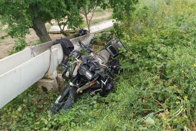 İznik'te sulama kanalına çarpan motosikletin sürücüsü öldü