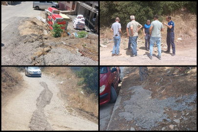 Yola beton döken inşaat firmasına 30 bin lira ceza kesti