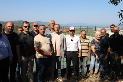 Gemlik Umurbey'de tarımsal sulama havuzu hizmete açıldı