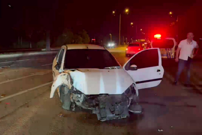 Bursa'da "dur" ihtarına uymayan sürücü kaza yapınca yakalandı