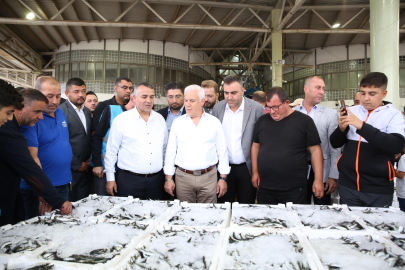 Bozbey'den ‘Vira Bismillah' diyen balıkçılara ziyaret