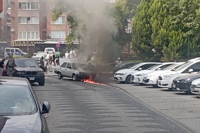 Arabanın LPG tankı bomba gibi patladı