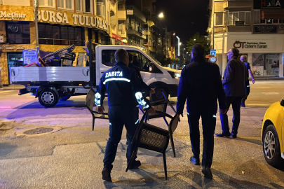 Gemlik'te kaldırım işgaliyle mücadele sürüyor