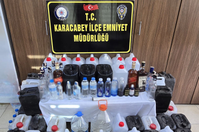 Karacabey'de sahte içki operasyonu
