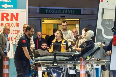 Odun yüklerken kopan halat yüzüne çarptı