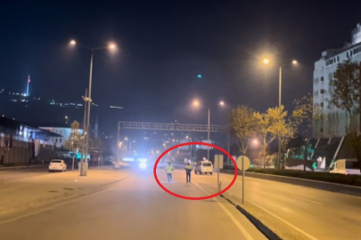 Ekipleri görünce ters şeritten kaçtı