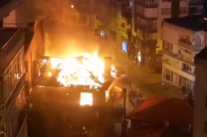 Mudanya'da yangın çıkan daire küle döndü